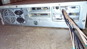 Back of the machine is similarly busy