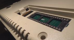 A Socket for the 8087 and compatibles is accessible through a small door, without removing the motherboard.